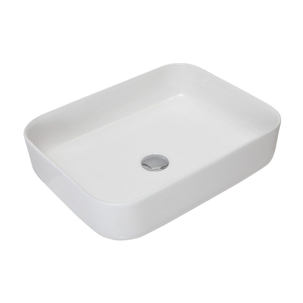 Levně BPS-koupelny Deskové keramické umyvadlo Modo 50 (50x39 cm)