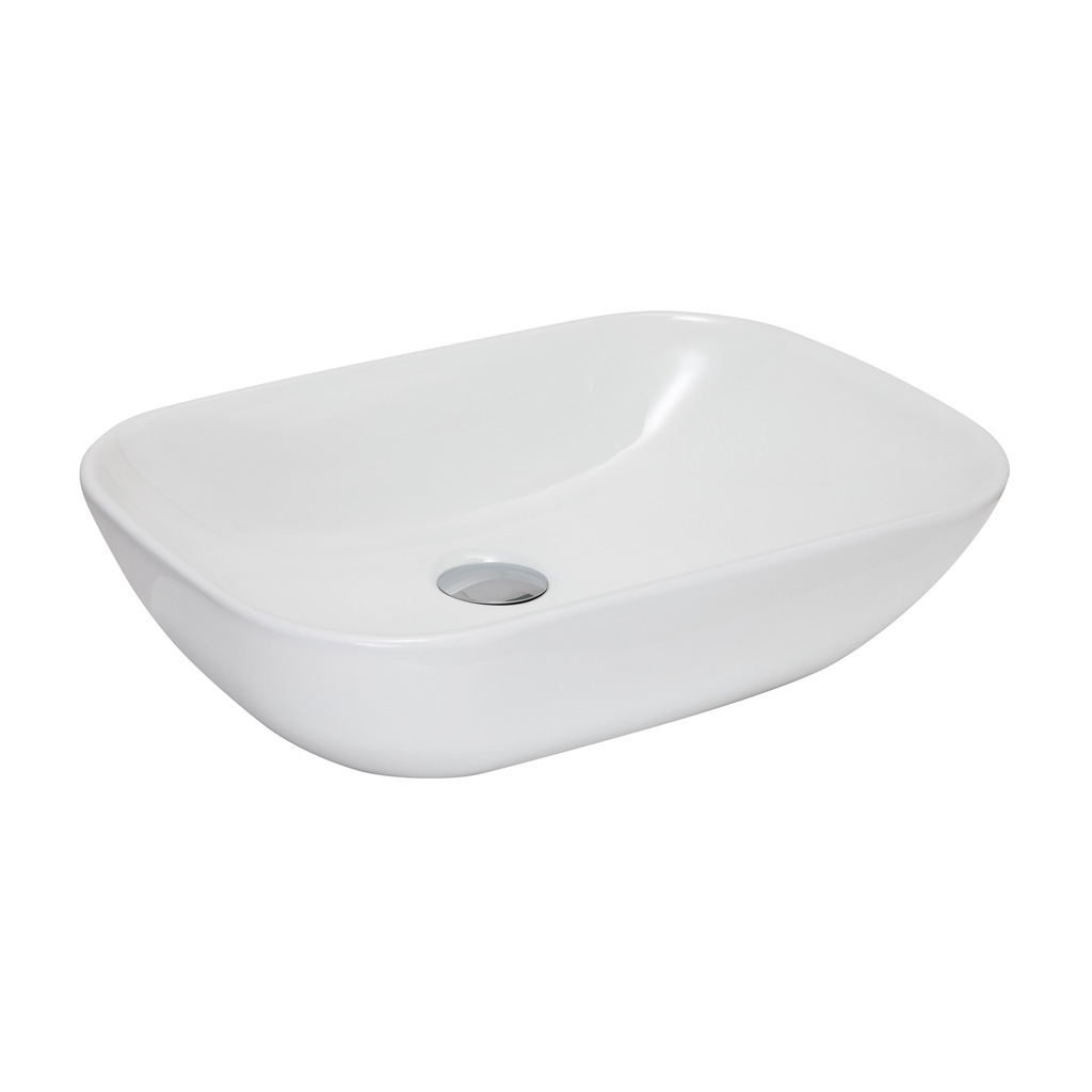 BPS-koupelny Deskové keramické umyvadlo Lago 51 (51x36 cm)