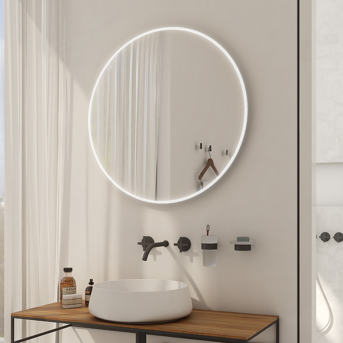 Levně Nimco Kulaté LED zrcadlo pr. 600 - ZP 26000R