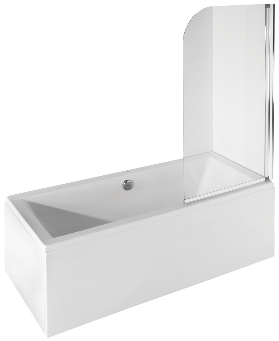 Besco Vanová zástěna AMBITION 1 75130 (75x130 cm | Transparent)