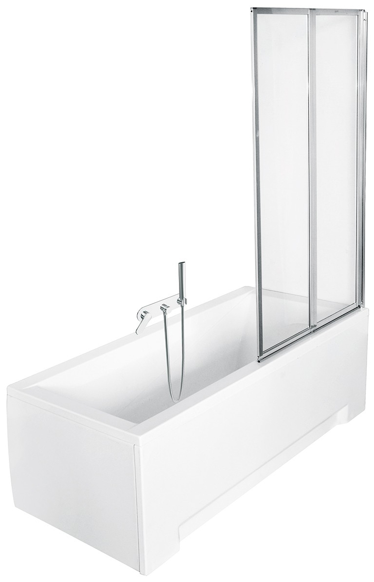Besco Vanová zástěna AMBITION PREMIUM 2 80140 (80,5x140 cm | Transparent)