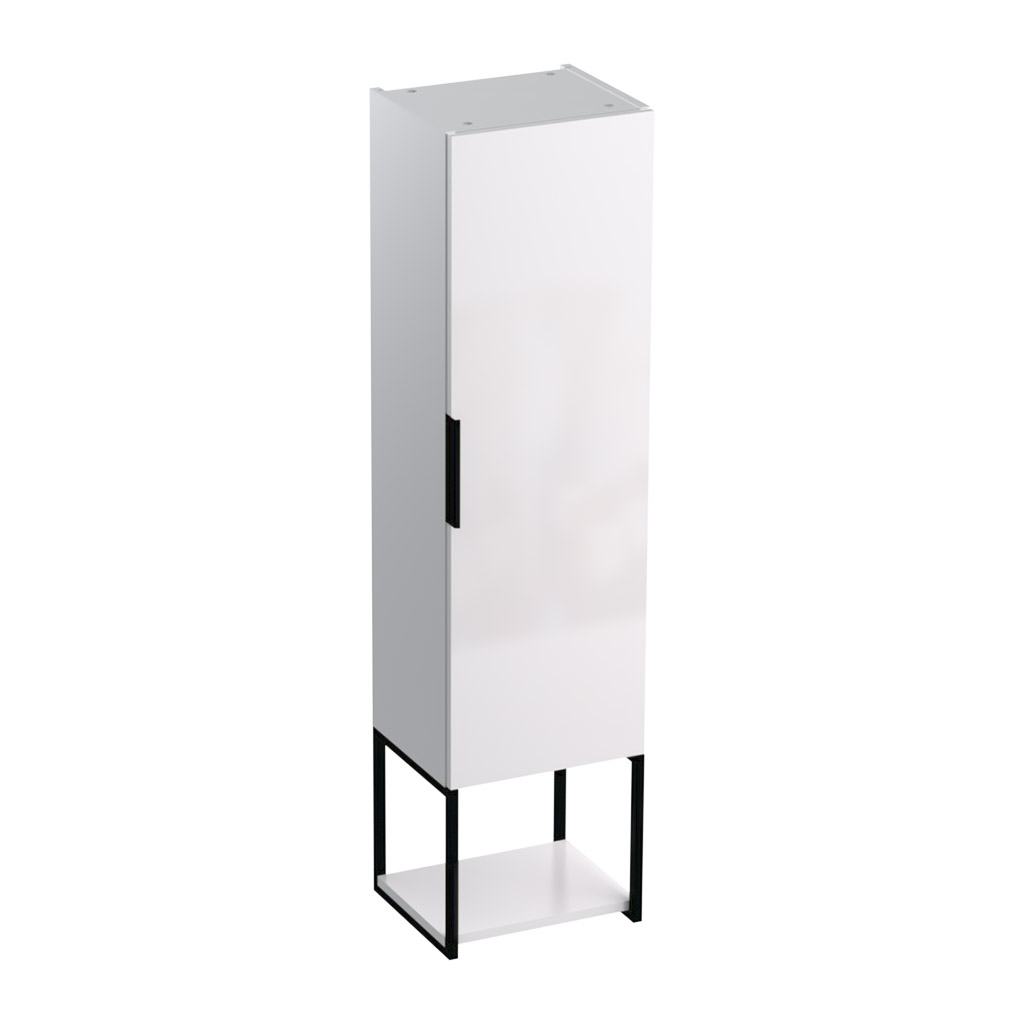 Levně BPS-koupelny Doplňková koupelnová skříňka vysoká Kubus W V 130 P/L