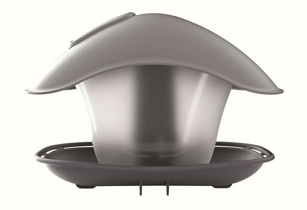 Prosperplast Krmítko pro ptáky BIRDYFEED SQUARE Barva: Antracit, Rozměry (cm): 24,8x18,2x17,4