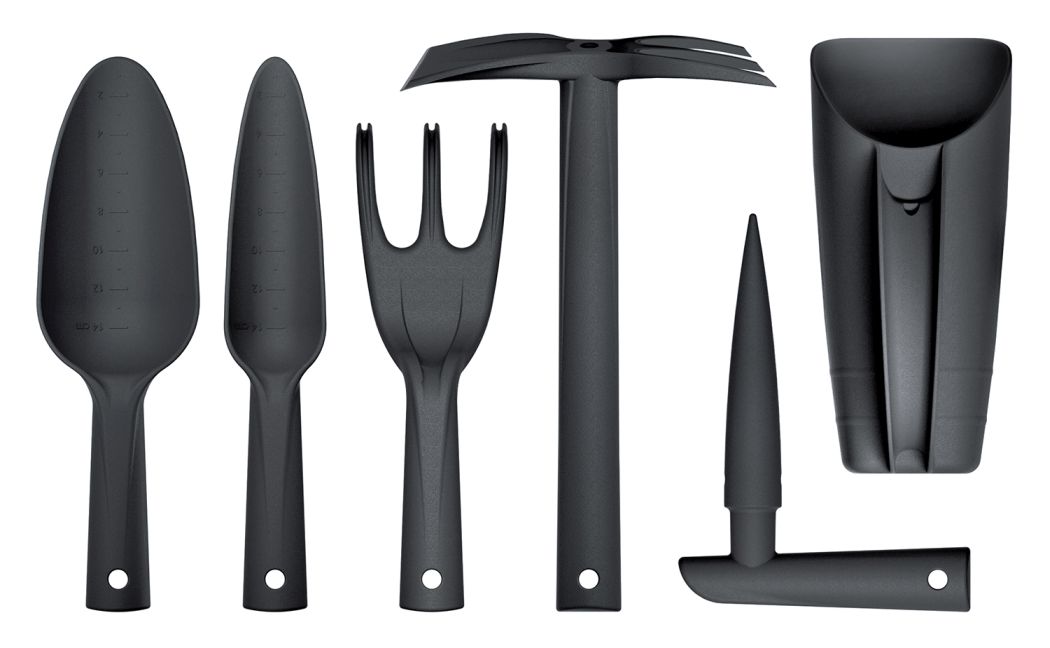 Prosperplast Sada ručního nářadí RESPANA GARDENING TOOLS SET černá, 6 ks Barva: Černá, Počet kusů v sadě: 6