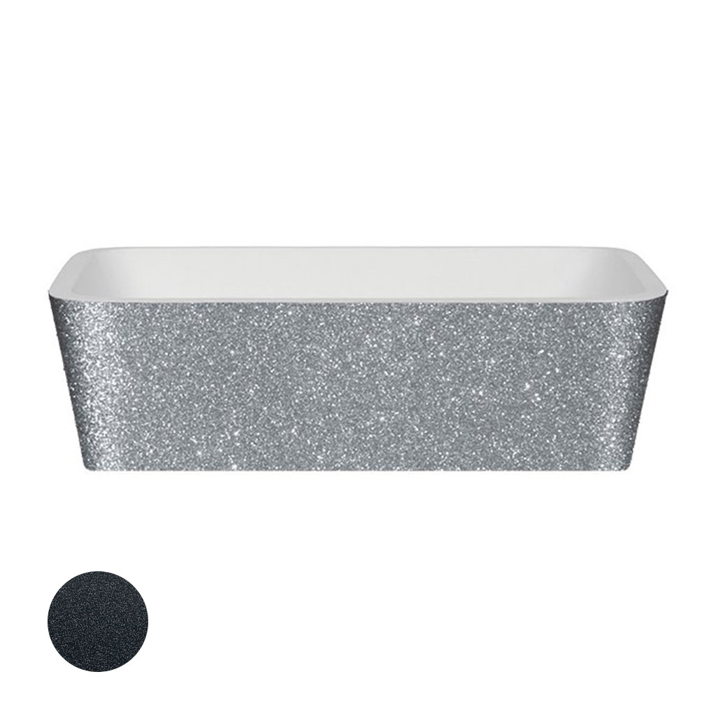 Levně Besco Deskové umyvadlo z litého mramoru Assos Glam G UM D 52x41x15 cm