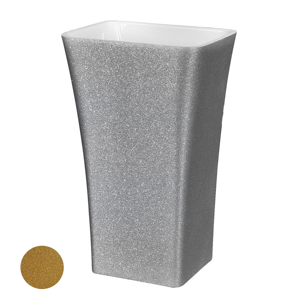 Levně Besco Volně stojící umyvadlo z litého mramoru Assos Glam Z UM VS 52x41x85 cm