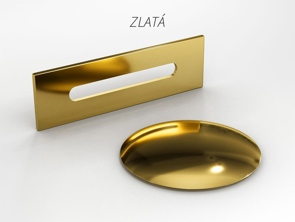 Levně Besco Akrylátová volně stojící vana Varya Glam G 150x75 Barva: Bílá/grafit, Rozměry (cm): 150x75, Typ a barva výpustě: Click-Clack s přepadem, zlatá