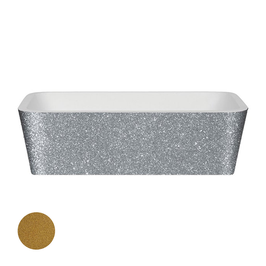 Levně Besco Deskové umyvadlo z litého mramoru Assos Glam Z UM D 52x41x15 cm