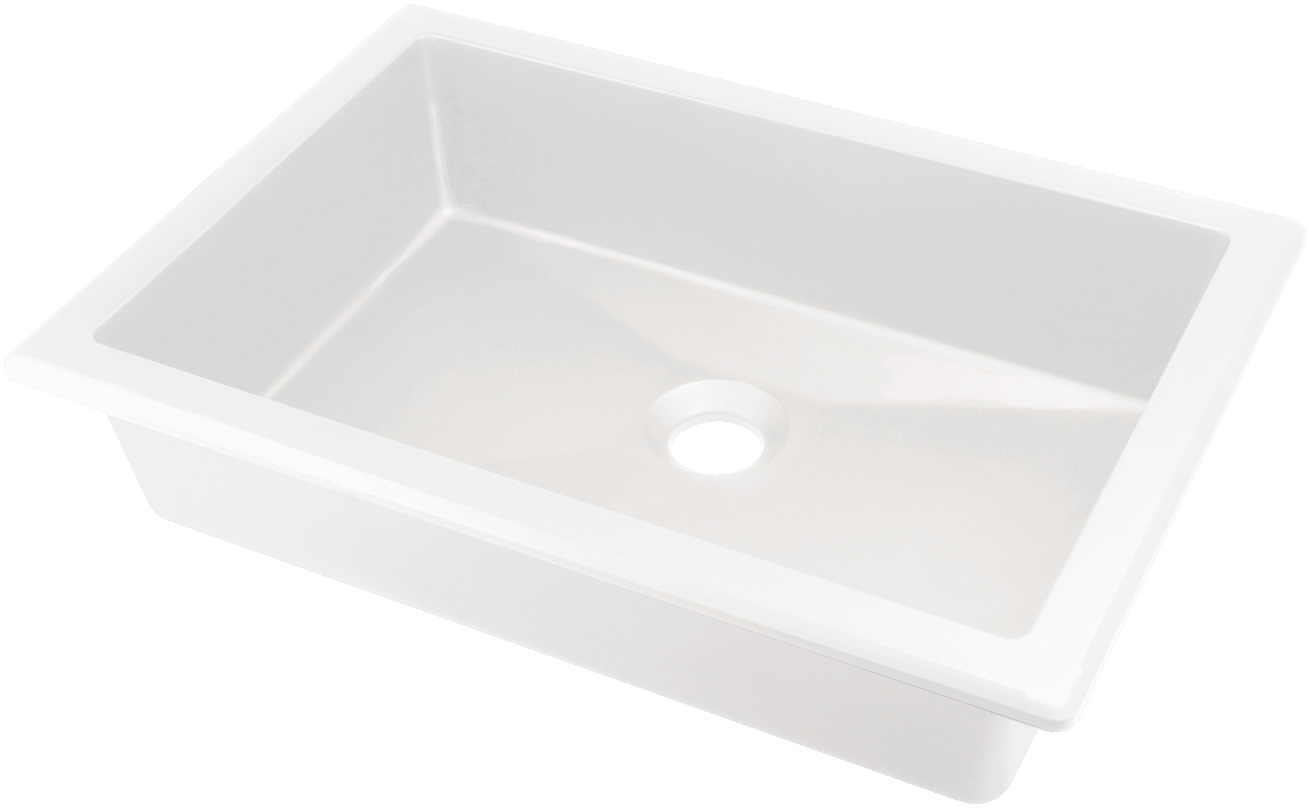 Levně Deante Zápustné/pod deskové umyvadlo Correo 50x35 cm - CQR AU5U, granit, alabastr