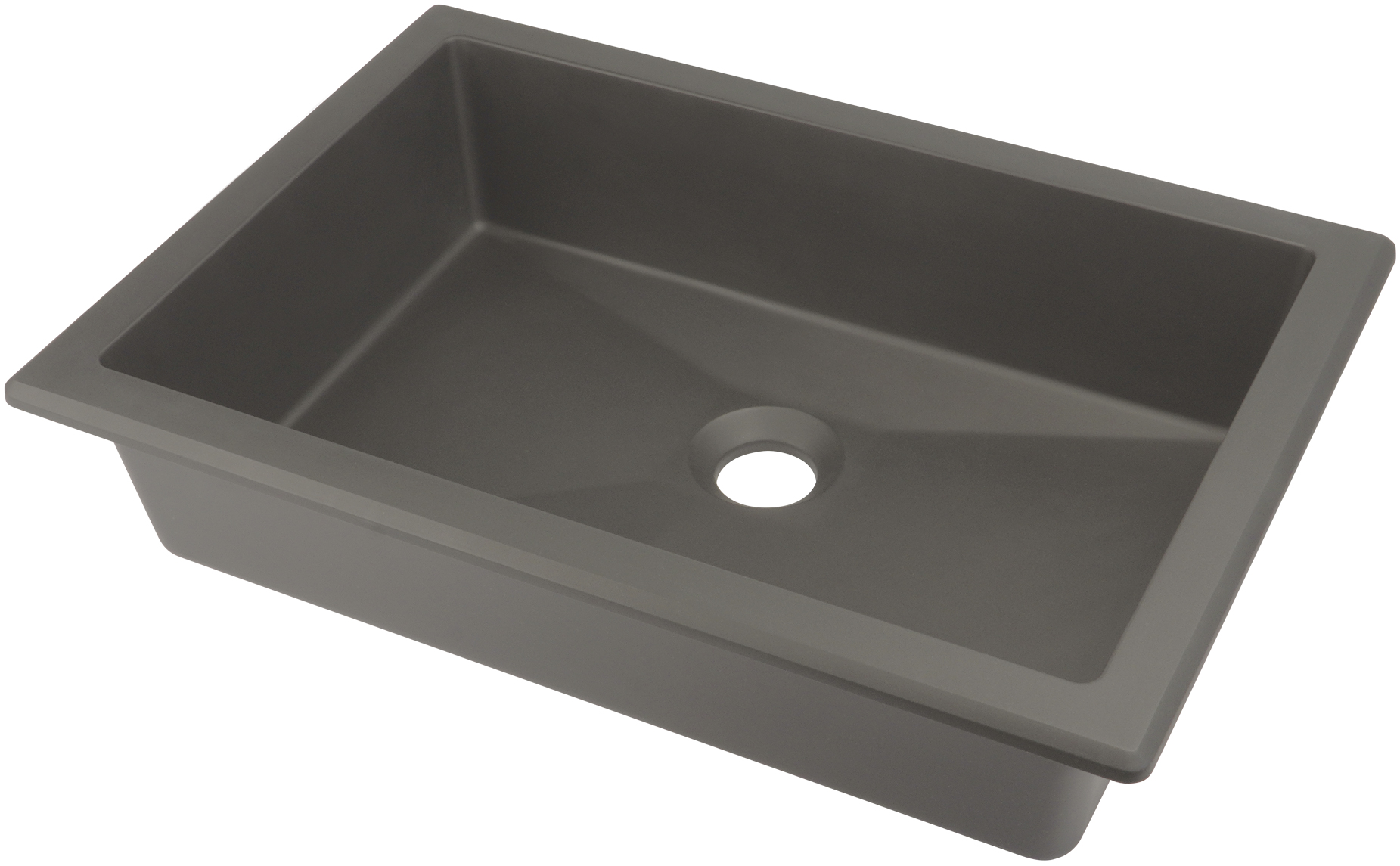 Levně Deante Zápustné/pod deskové umyvadlo Correo 50x35 cm - CQR TU5U, granit, antracit metalic