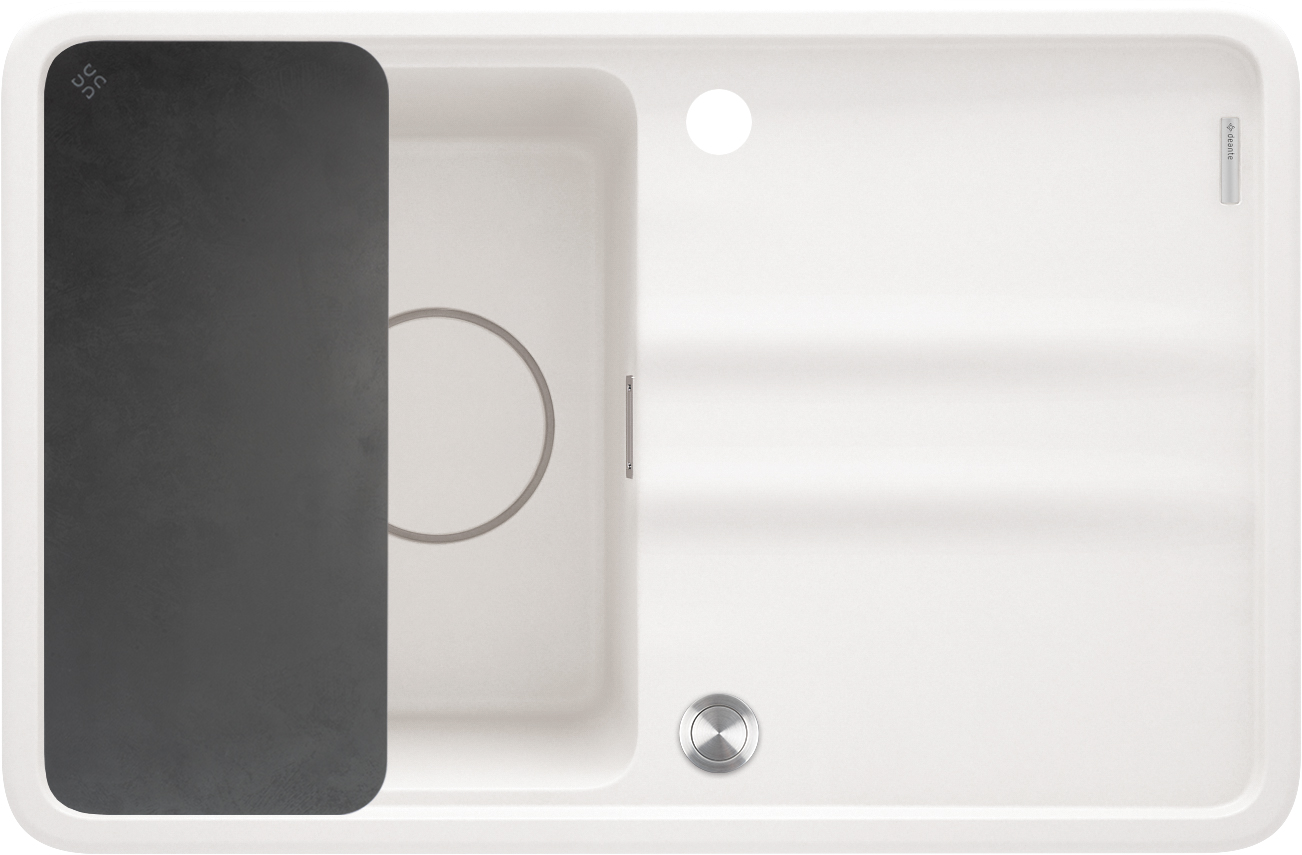 Levně Deante Dřez jednokomorový s odkapávačem Momi granit - ZKM A11A alabastr