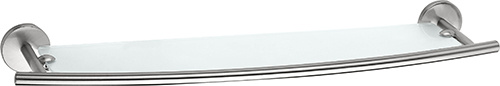 Bemeta Design ALFA: Polička, 620 mm, s hrazdou, sklo - 102402243