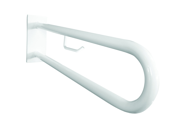 Levně Bemeta Design HELP: Madlo, 600 mm, ve tvaru U, s držákem TP, s krytkou, bílá - 301807273