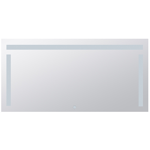 Levně Bemeta Design Zrcadlo s LED bočním a horním osvětlením, 1200 x 600 mm, dotykový senzor - 101401157