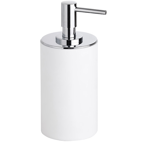 Levně Bemeta Design GAMMA: Dávkovač mýdla, 250 ml, na postavení, kulatý, bílá - 145709324
