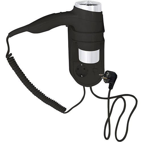 Bemeta Design Fén, 1400W, s držákem, spirálová šňůra, černá - 945233058