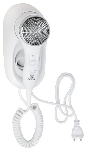 Levně Bemeta Design Fén, 1400W, s držákem, spirálová šňůra, bílá - 945533074
