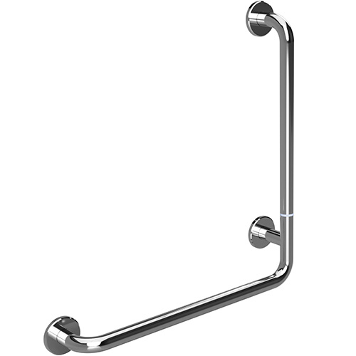 Levně Bemeta Design HELP: Madlo, 680 mm, ve tvaru L, pravé, skládané, s krytkou, nerez, lesk - 301153061