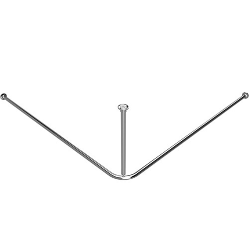 Levně Bemeta Design Tyč sprchového závěsu, 1400 x 1400 mm, rohová, skládaná, nerez, lesk - 101120121