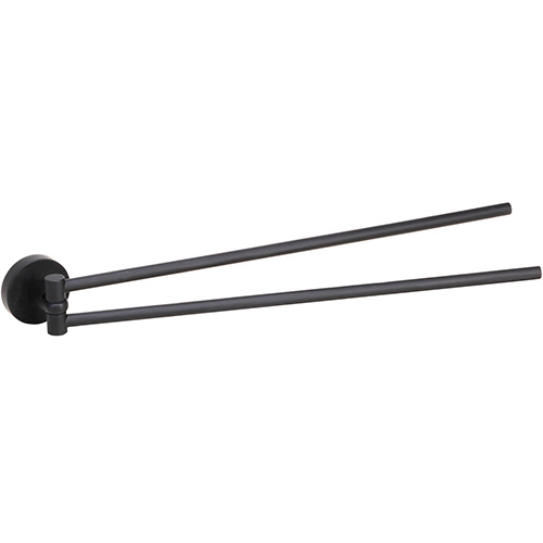 Bemeta Design DARK: Držák ručníků, 420 mm, dvojitý, otočný - 104204190
