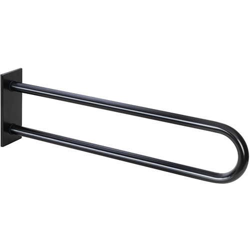 Levně Bemeta Design HELP: Madlo, 813 mm, ve tvaru U, s krytkou, černá - 301707460