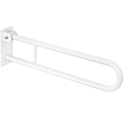 Levně Bemeta Design HELP: Madlo, 813 mm, ve tvaru U, sklopné, s aretací, bez krytky, bílá - 301507814
