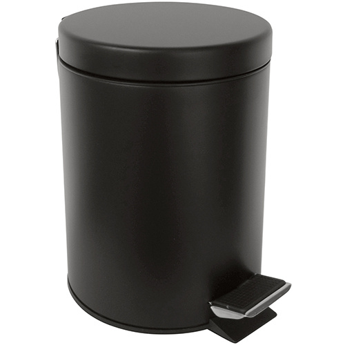 Bemeta Design DARK: Odpadkový koš, 3 l, černá - 104315020
