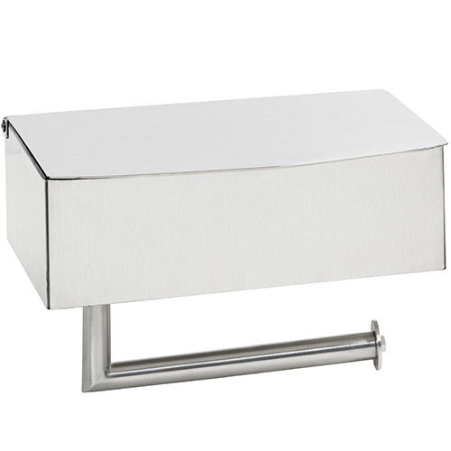 Bemeta Design Držák toaletního papíru, se skříňkou, nerez, brus - 101012175