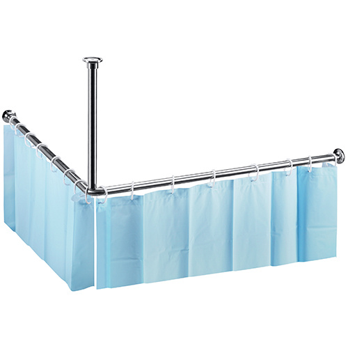 Bemeta Design Tyč sprchového závěsu, 900 x 900 mm, rohová, nerez, lesk - 101120042