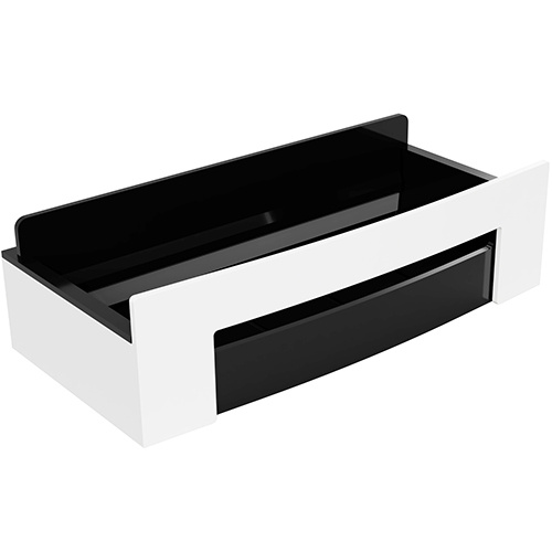 Bemeta Design CYTRO: Polička, do sprchy, se stěrkou, bílá - 102208304