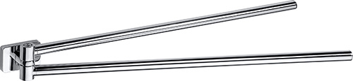 Levně Bemeta Design NIKI: Držák ručníků, 475 mm, dvojitý, otočný - 153104191