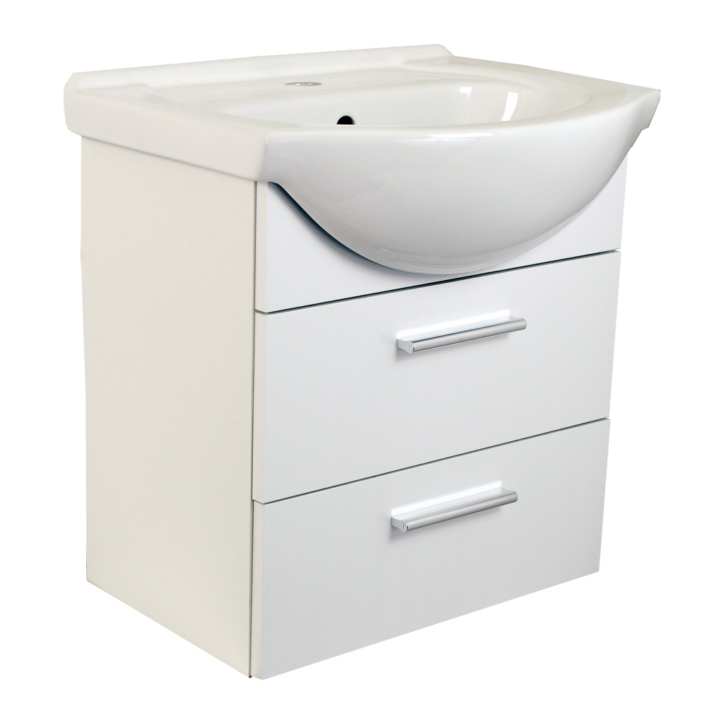Levně BPS-koupelny Koupelnová skříňka s keramickým umyvadlem Aspire W 50