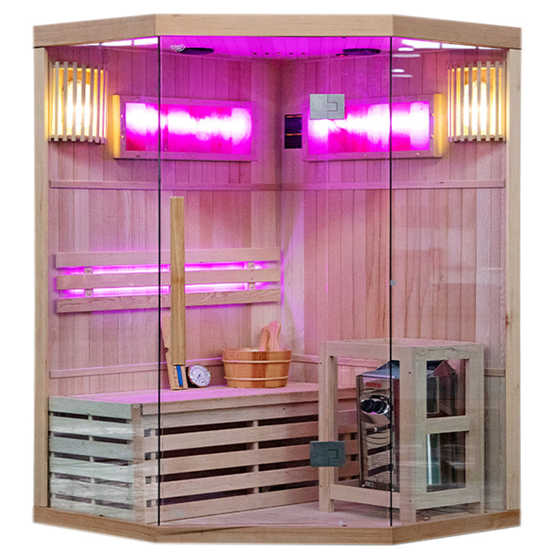 Levně BPS-koupelny Finská sauna Relax HYD-3939 120x120, 1-2 osoby