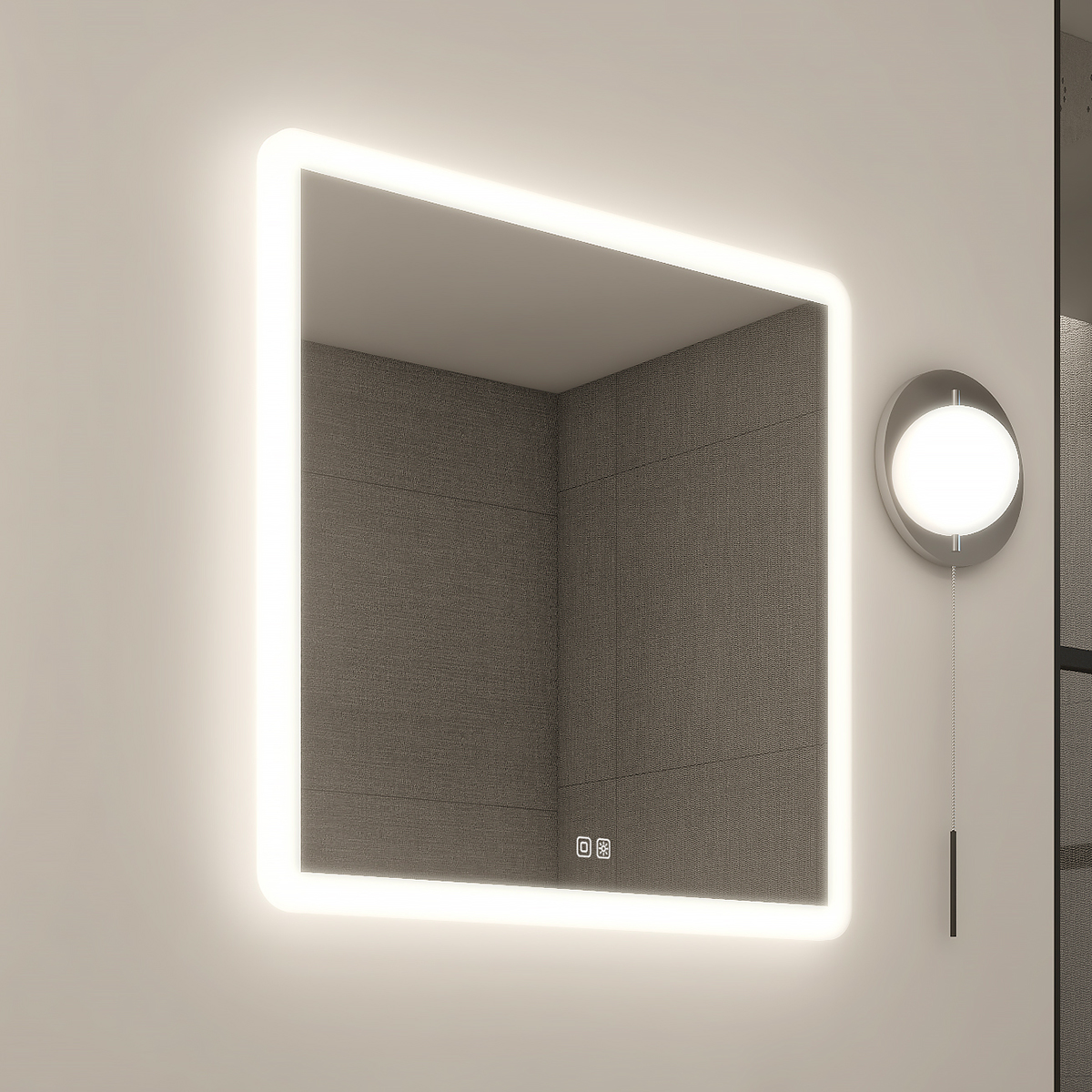 Levně Nimco LED zrcadlo 600x600 se dvěma dotykovými senzory - ZP 19066VX