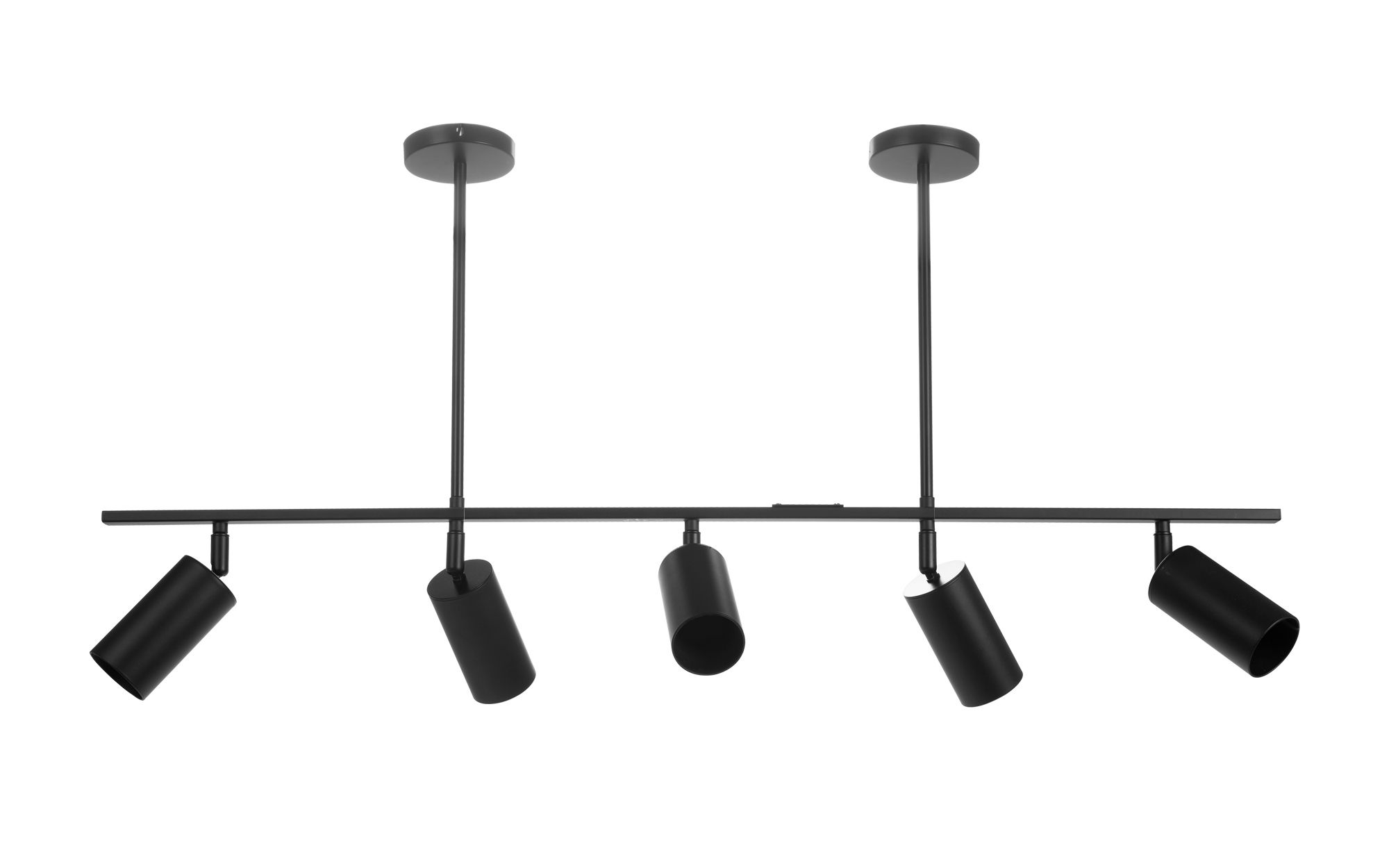 Toolight Kovová závěsná lampa APP611-5C černá