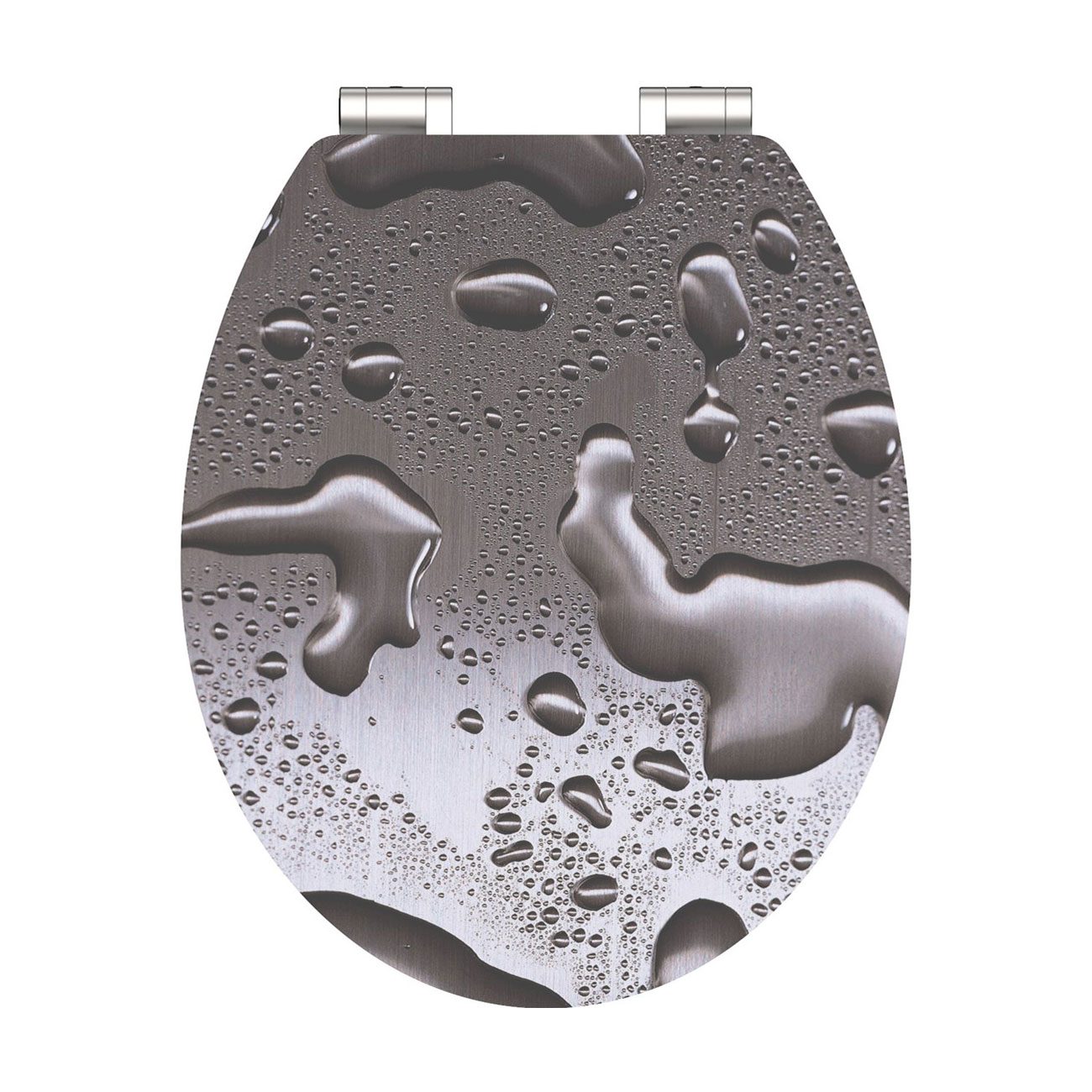 Levně Eisl Sanitär WC prkénko MDF Soft Close Grey Steel High Gloss 80523