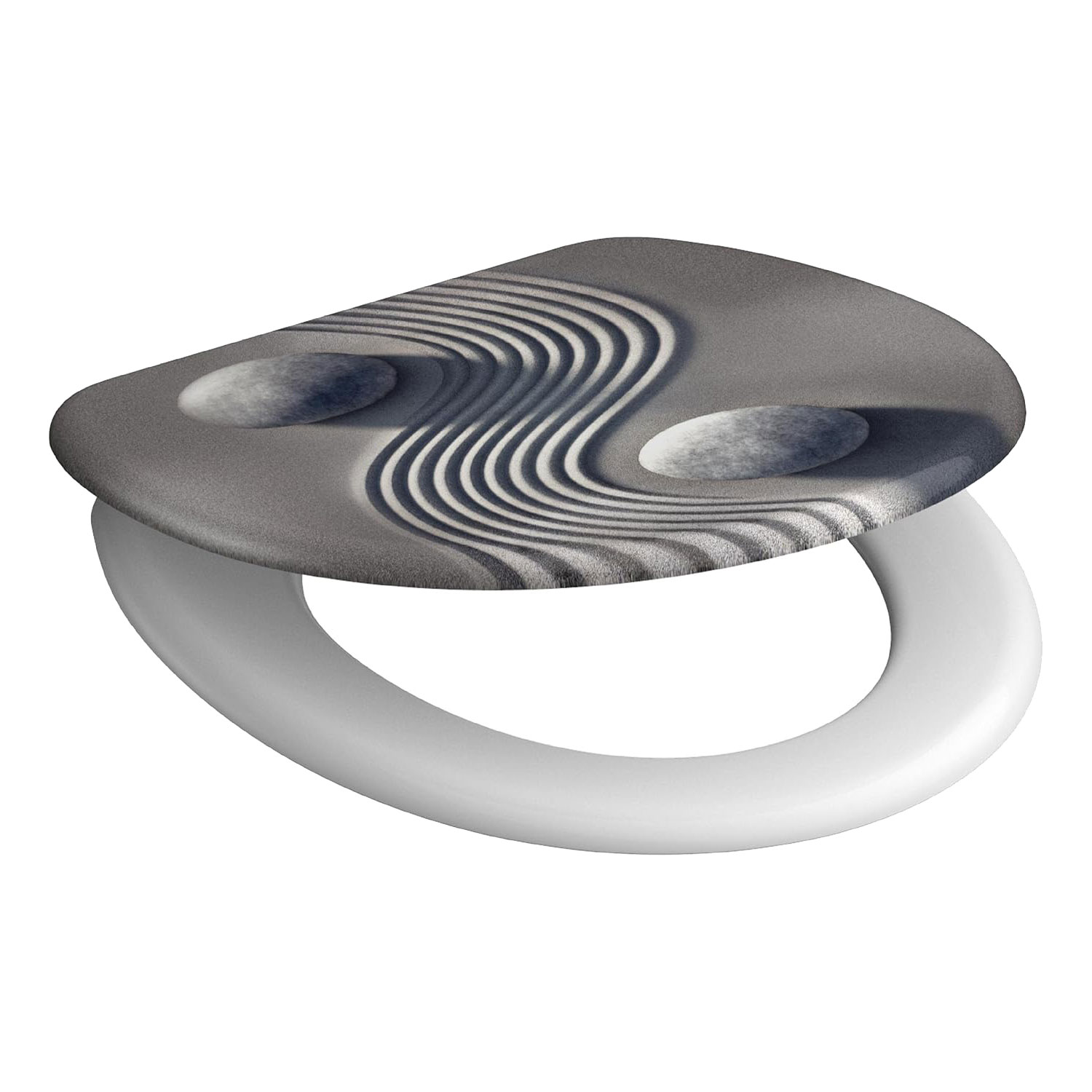Eisl Sanitär WC prkénko Duroplast Soft Close Ying and Yang 82152
