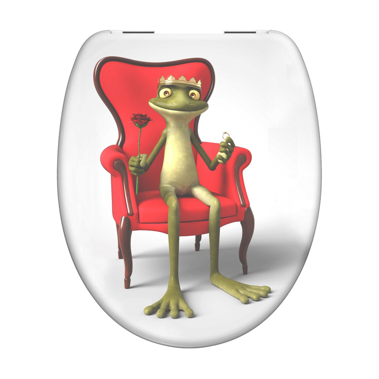 Levně Eisl Sanitär WC prkénko Duroplast Soft Close Frog King 82190