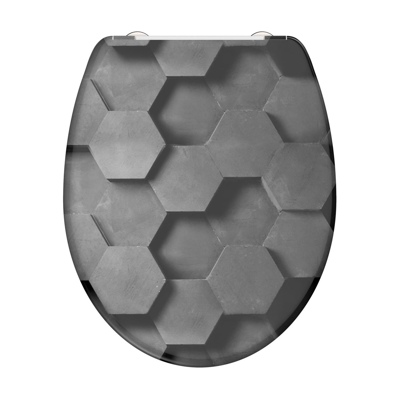 Levně Eisl Sanitär WC prkénko Duroplast Soft Close Hexagons 82392