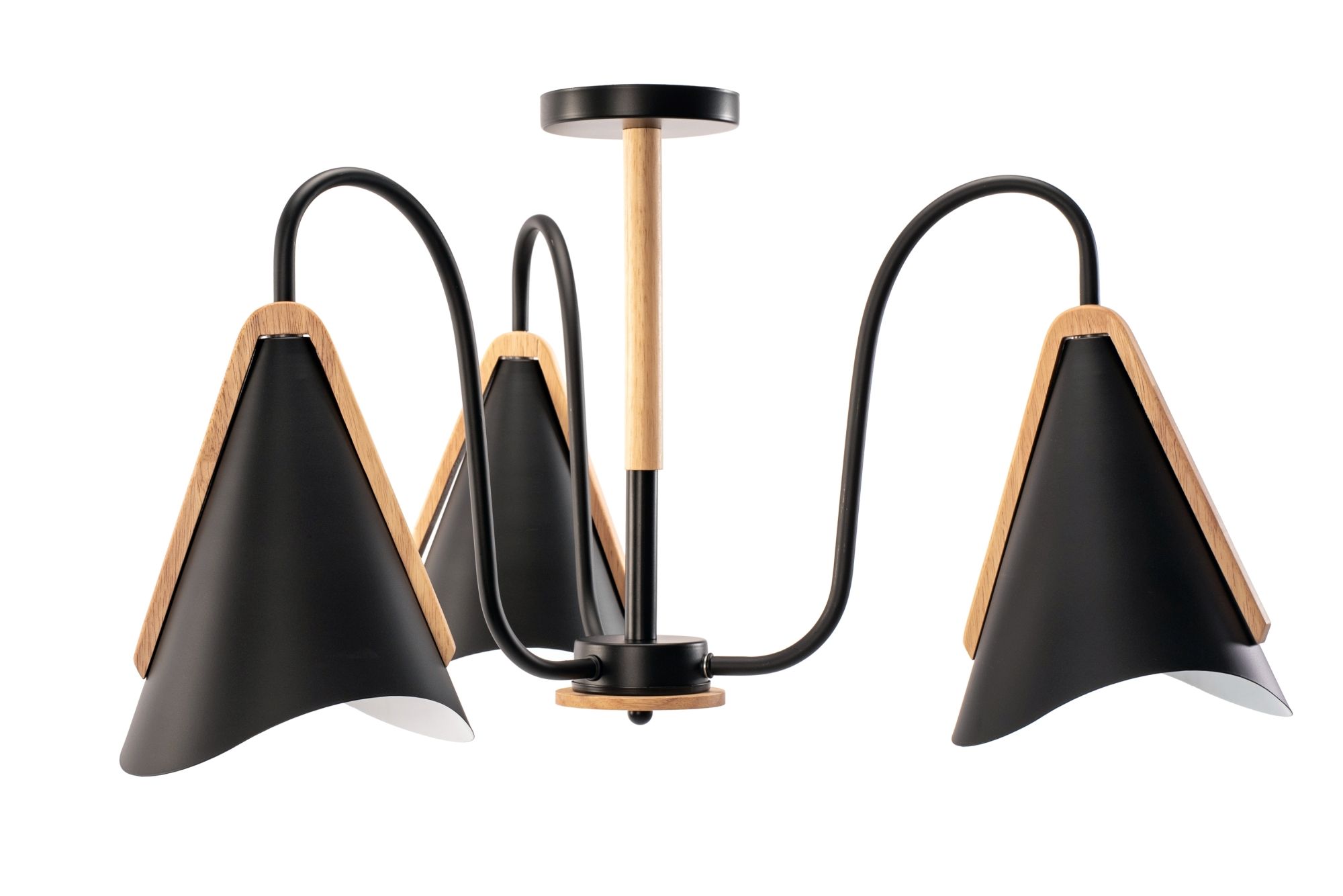Toolight LED skleněné stropní závěsné svítidlo APP442-CP černá
