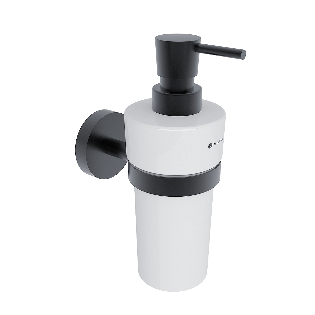 Levně Nimco Dávkovač tekutého mýdla keramický, pumpička mosaz UNIX ČERNÁ - UNC 13031KN-T-90