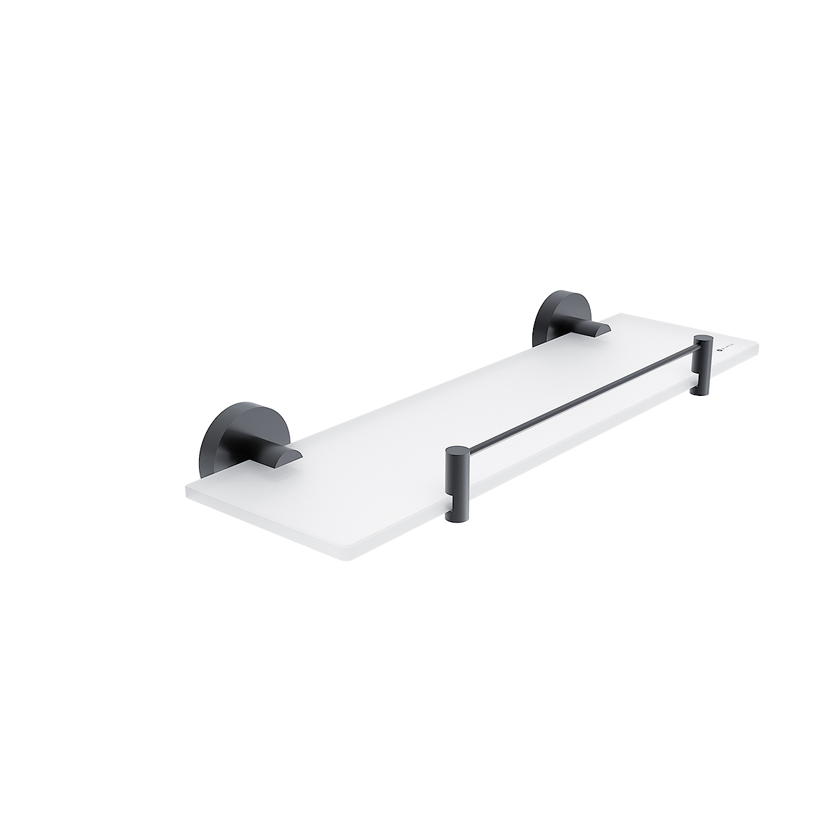 Levně Nimco Police s ohrádkou, 40 cm UNIX ČERNÁ - UNC 13091BX-40-90