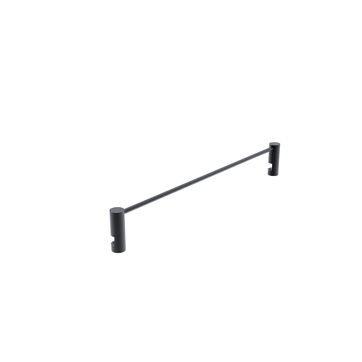 Levně Nimco Ohrádka k poličce, 25 cm UNIX ČERNÁ - UNC 1001S-25-90