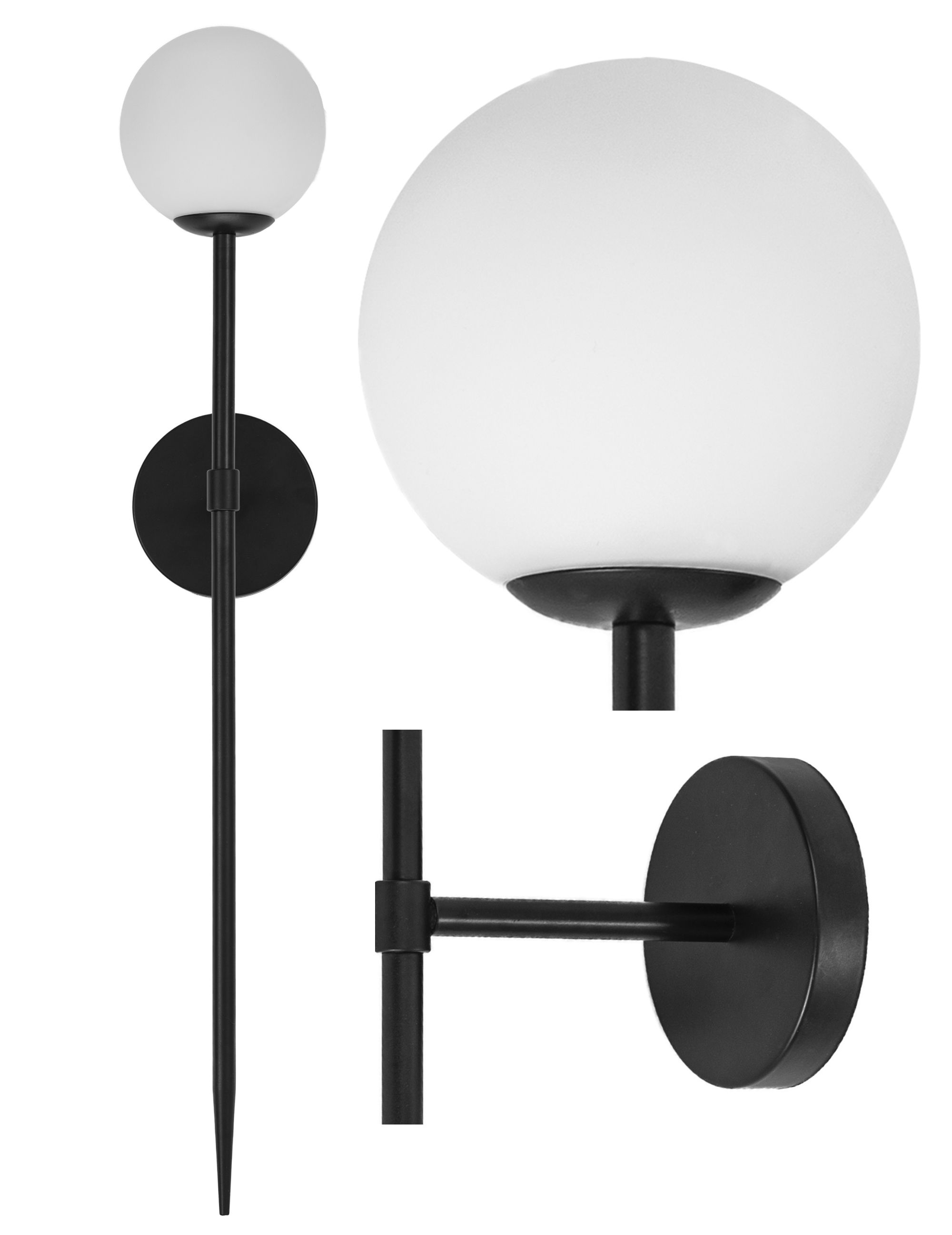 Toolight Moderní lampa Sconce černá 90cm APP581-1W
