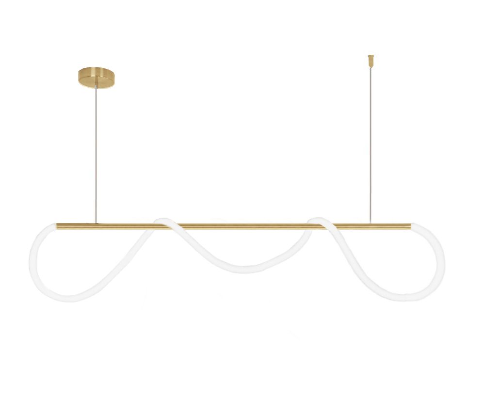 Toolight LED stropní svítidlo APP854-CP Long Gold