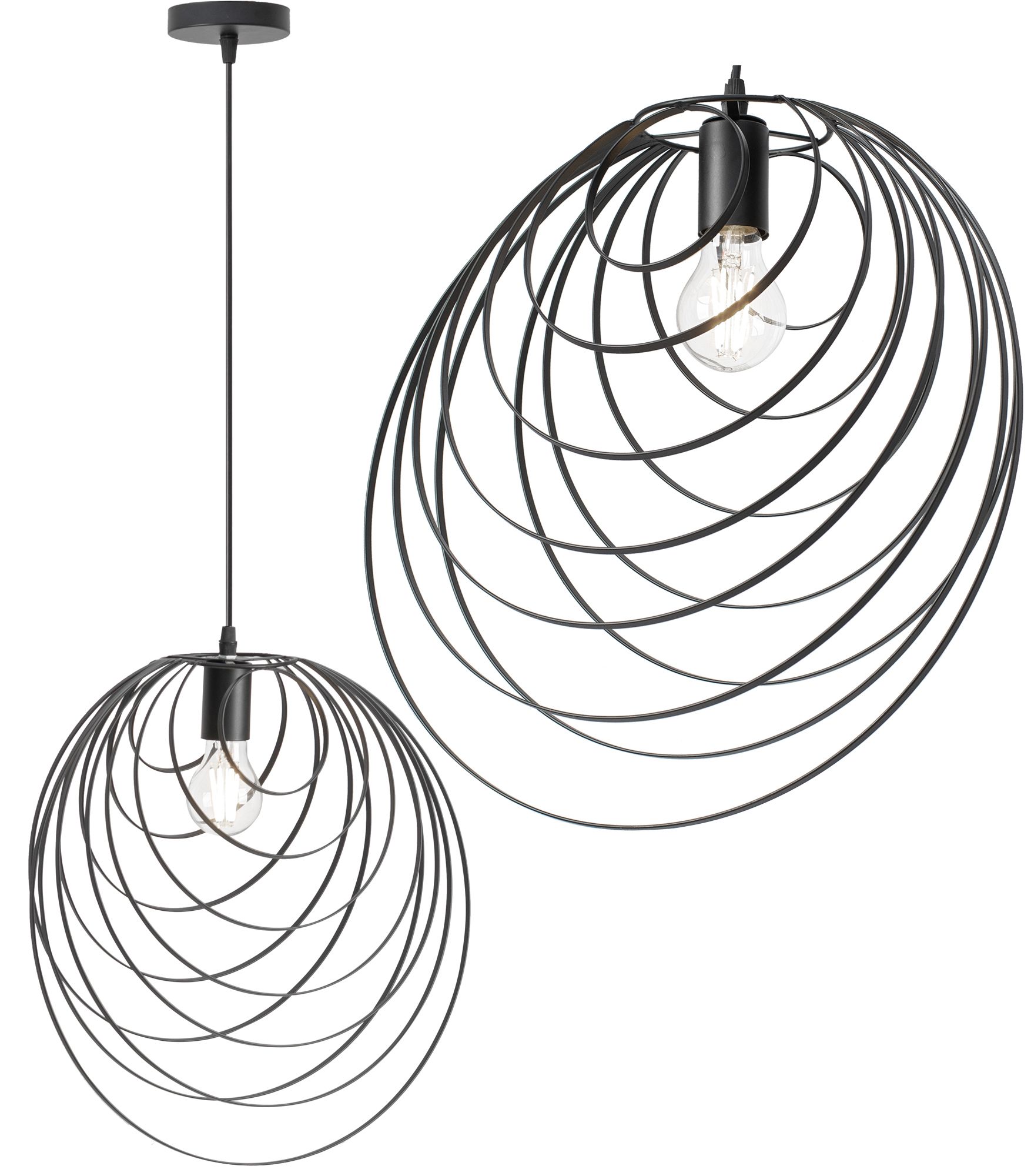 Toolight Geometrická stropní lampa černá APP426-1CP