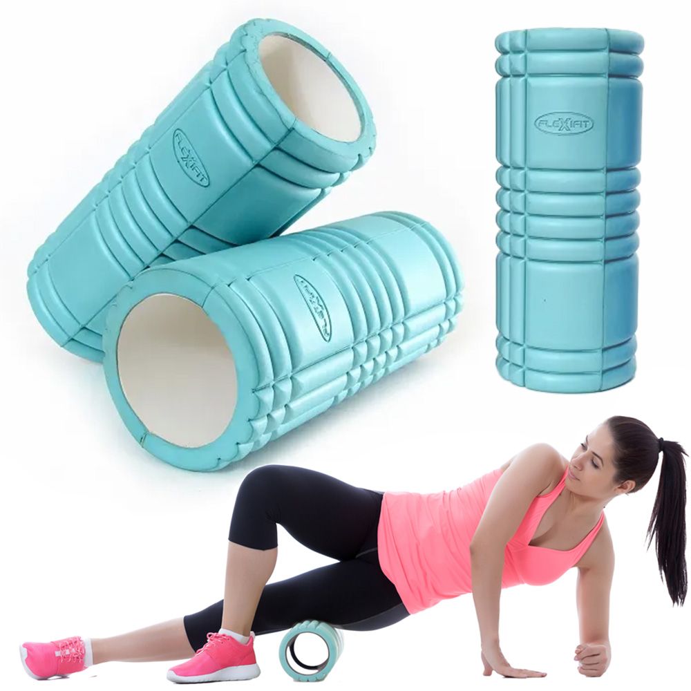 Levně FlexiFit Masážní váleček Plain Roller Flexifit, zelená, FIT-00708