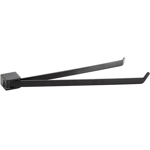 Levně Bemeta Design ORGANIC BLACK: Držák ručníků, 445 mm, dvojitý, otočný - 167004100