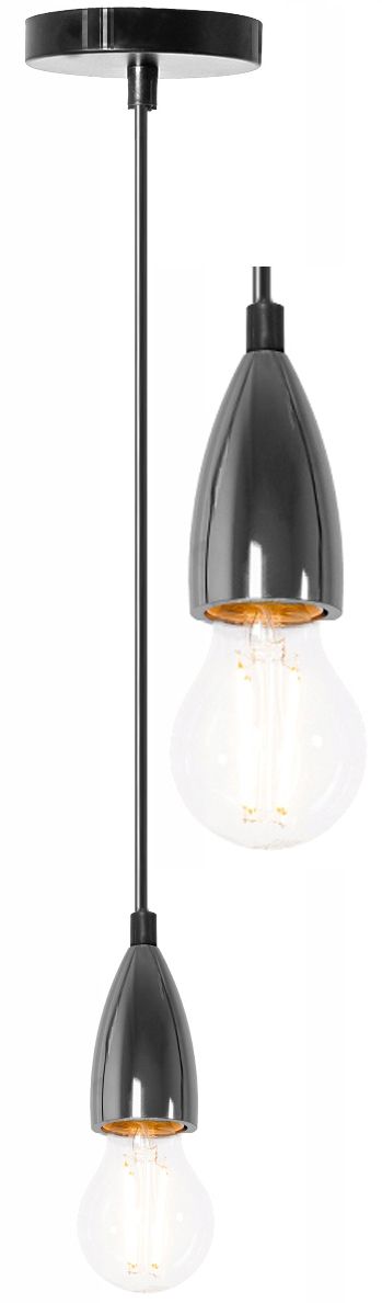 Toolight Závěsné stropní osvětlení Chrome Black APP357-1CP