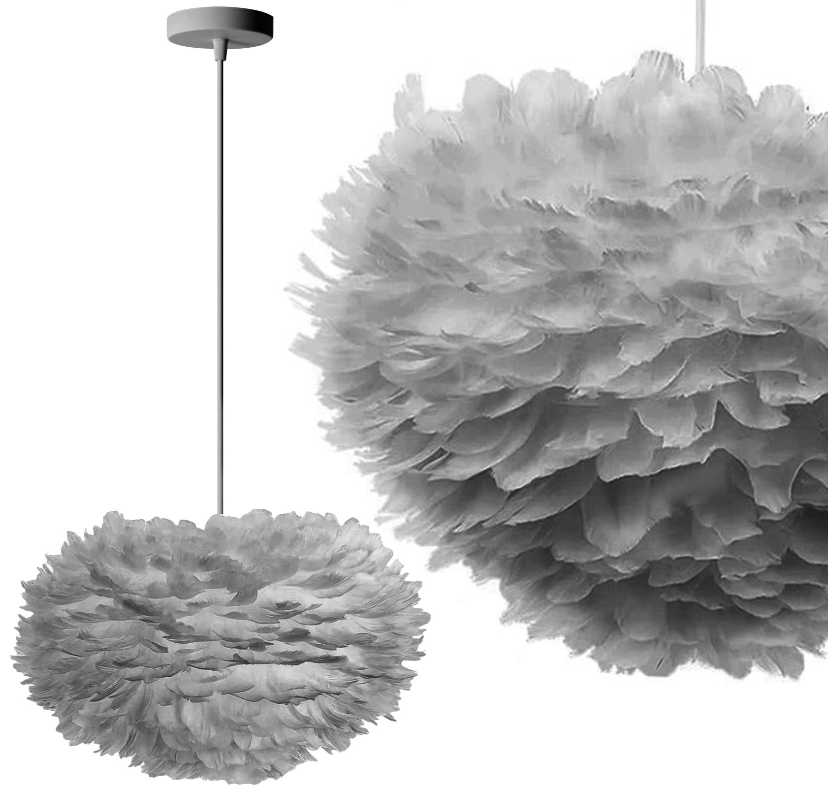 Toolight Šedá závěsná lampa APP334-3CP